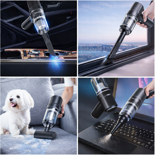 3-IN-1 Cordless Mini Vacuum - Suction + Blower +USB Rechargeable (Car & Home)
