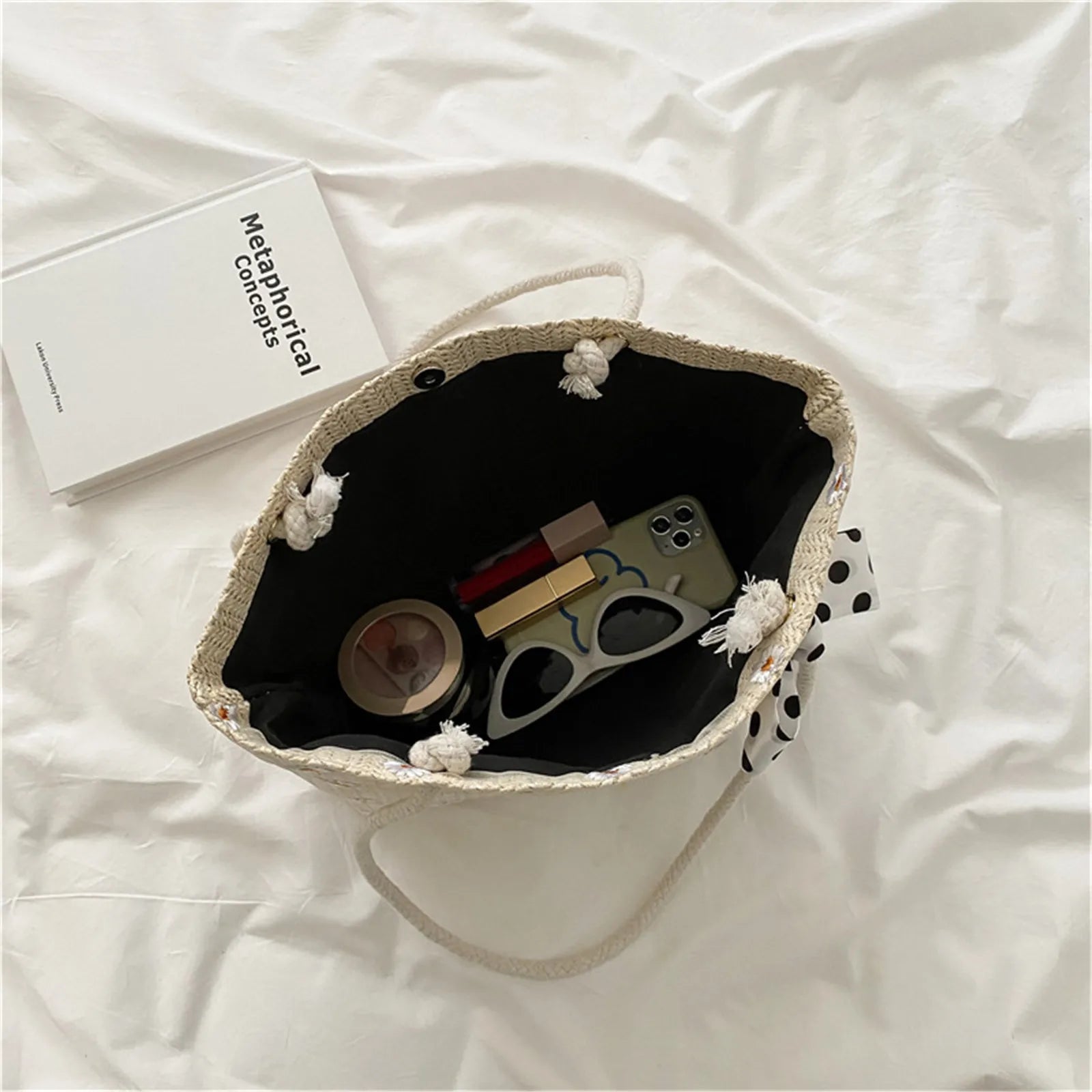 Bloom Polka Bow Handbag